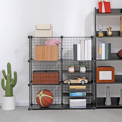 Metal Wire Storage Organizer with Divider Design