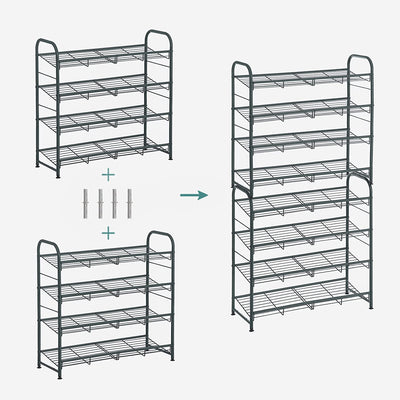 Shoe Storage Rack with 4 Shelves