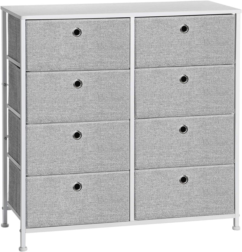 Elio Chest of 8 Drawers - Grey