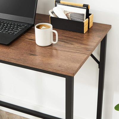 Vasagle Office Desk 50 x 100 x 75 cm - Hazelnut Brown