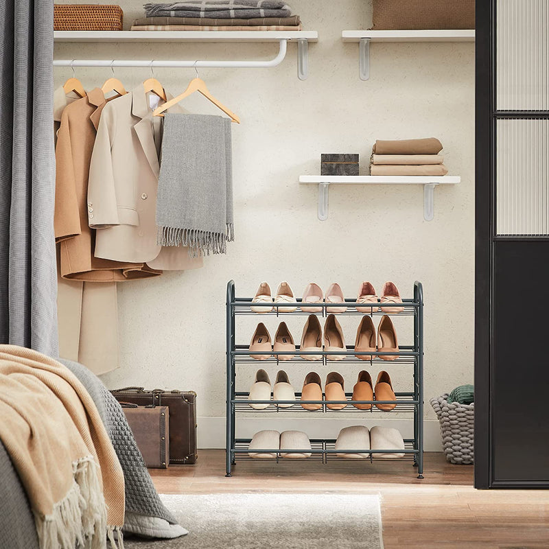 Shoe Storage Rack with 4 Shelves