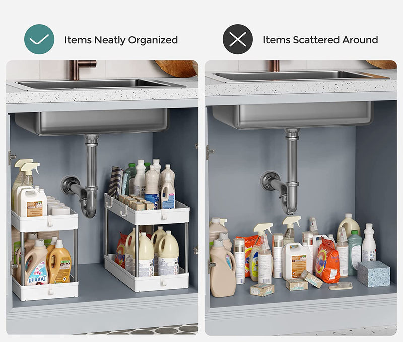 Under Sink Bathroom 2-Tier Storage Organiser