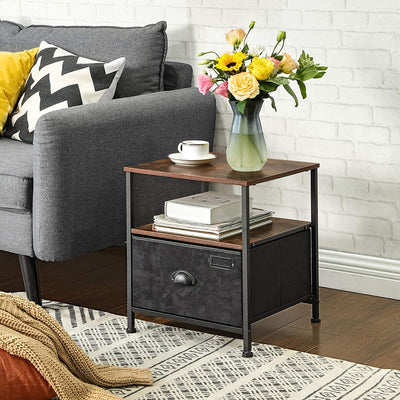 Dion Table Dresser with Storage Industrial Style