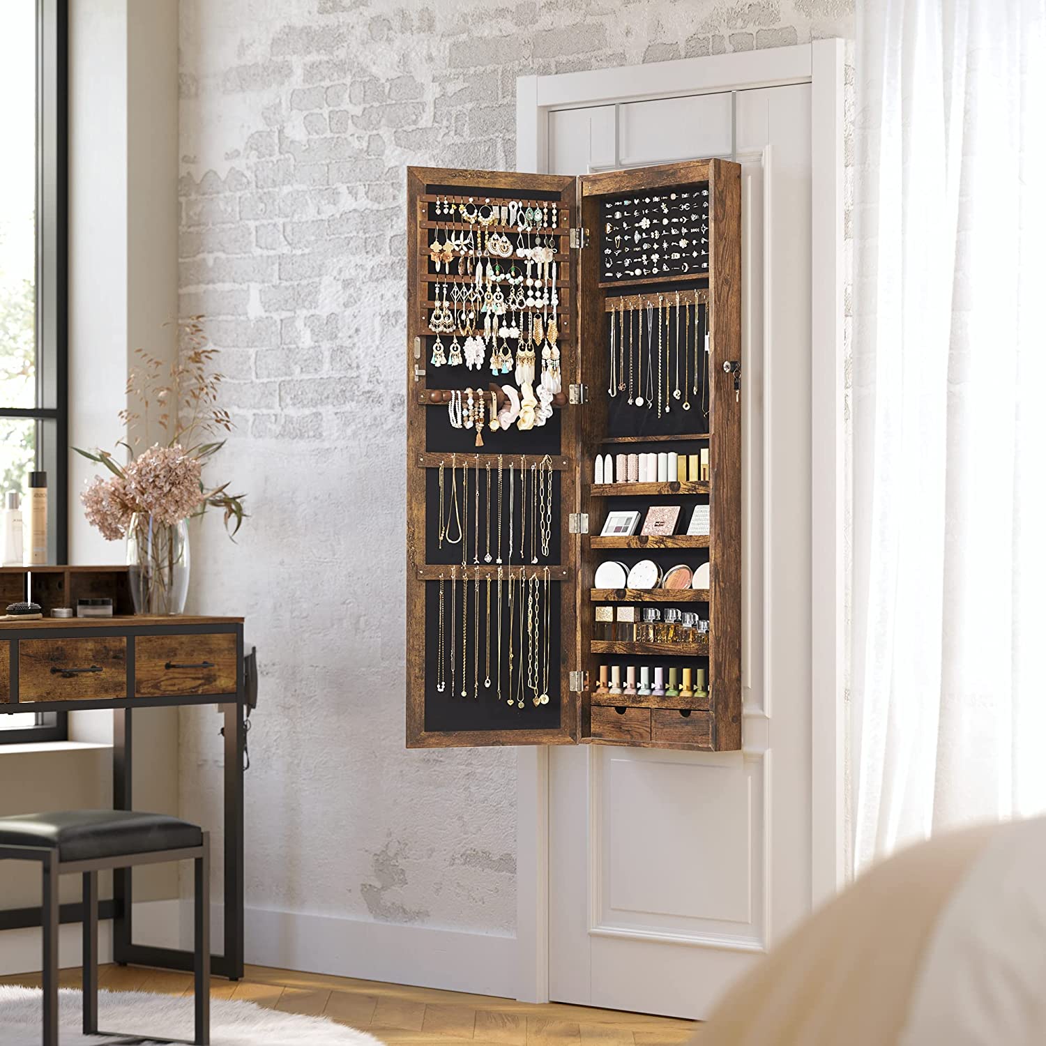 Jewellery Cabinet With Led Mirror