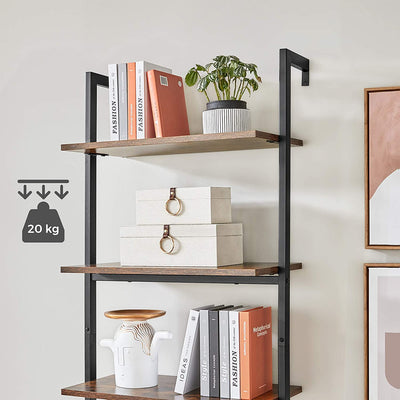 Vasagle 5-Tier Bookshelf Ladder Shelf - Brown