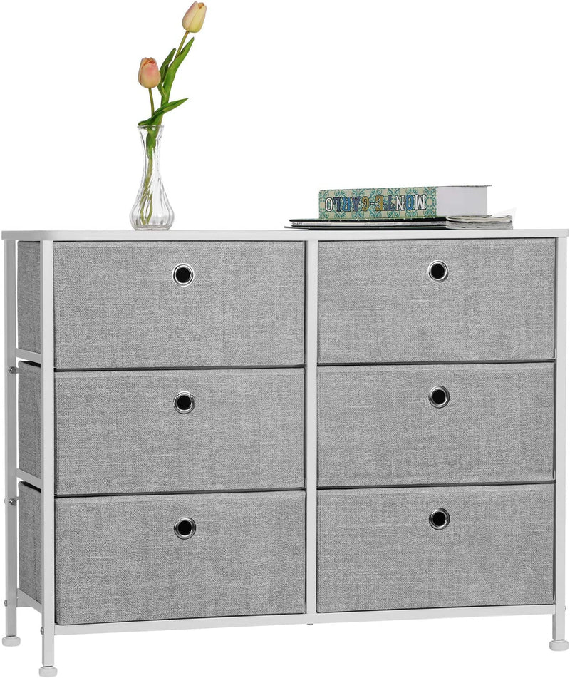 Elio Chest of 6 Drawers - Grey