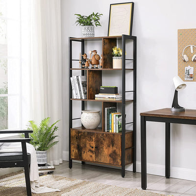 Vasagle Free Standing 4 Shelf Bookcases Storage Shelf