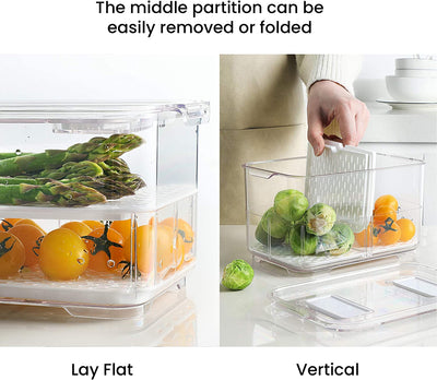 Vegetable Fruit Storage Containers (Set of 2)