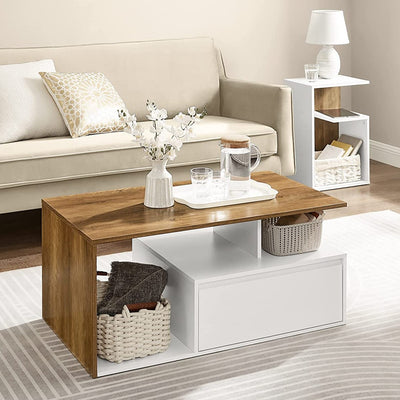 Vasagle Coffee Table With Large Storage Drawer