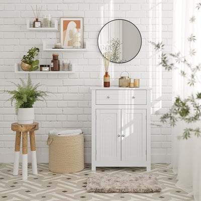 Vasagle Maisie Bathroom Free Standing Storage Cabinet - White