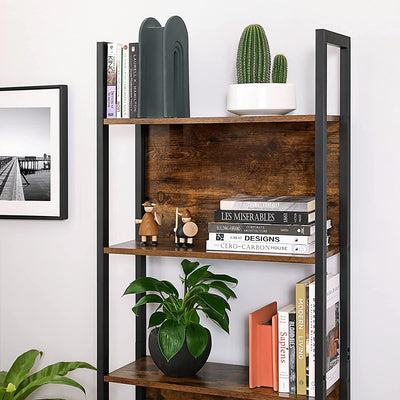 Vasagle Industrial Style Bookshelf With 5 Shelves - Brown