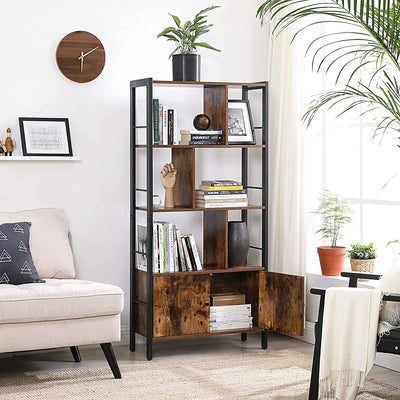 Vasagle Free Standing 4 Shelf Bookcases Storage Shelf