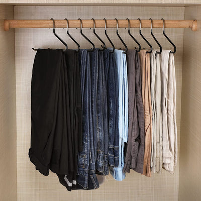Pant Slack Hangers Black (Set of 20)