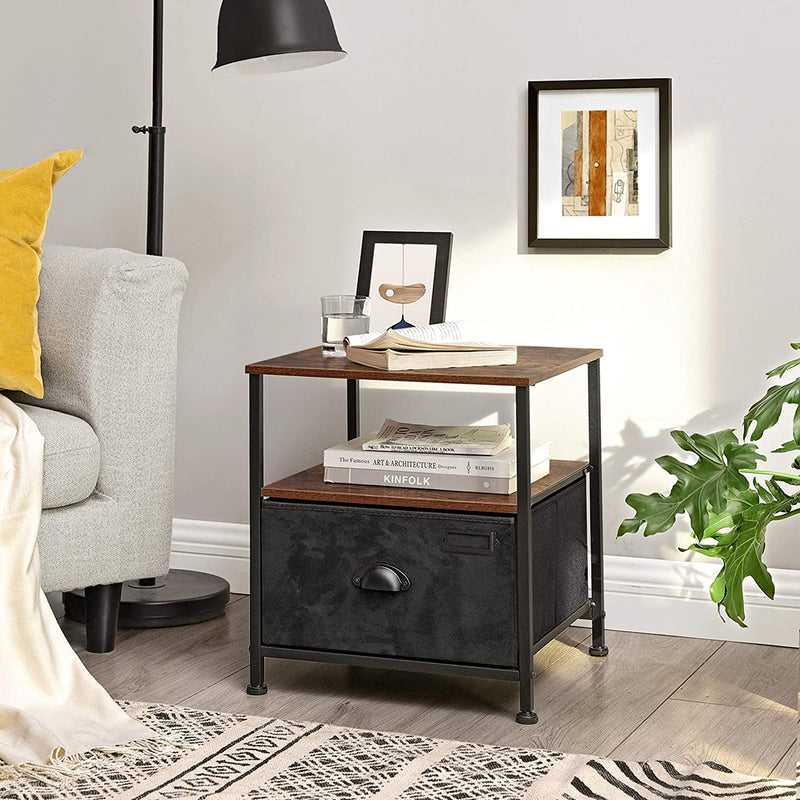 Dion Table Dresser with Storage Industrial Style