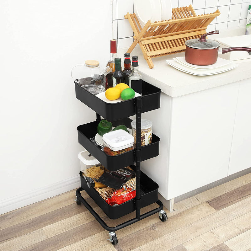 3-Tier Storage Office Kitchen Trolley