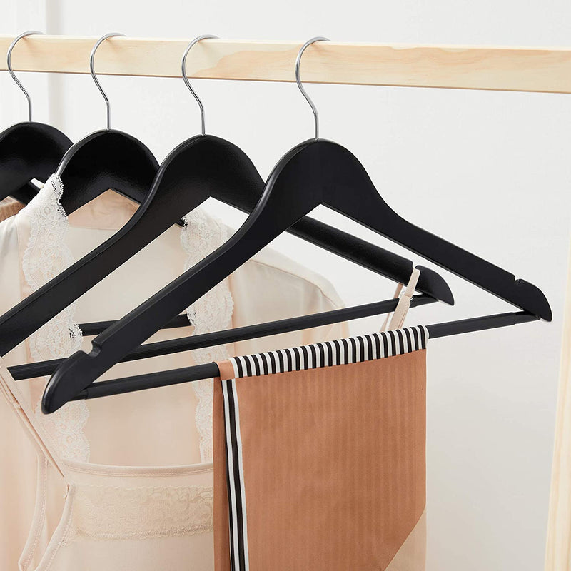 Wooden Coat Hanger  Black (Set of 50)