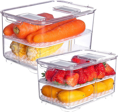 Vegetable Fruit Storage Containers (Set of 2)