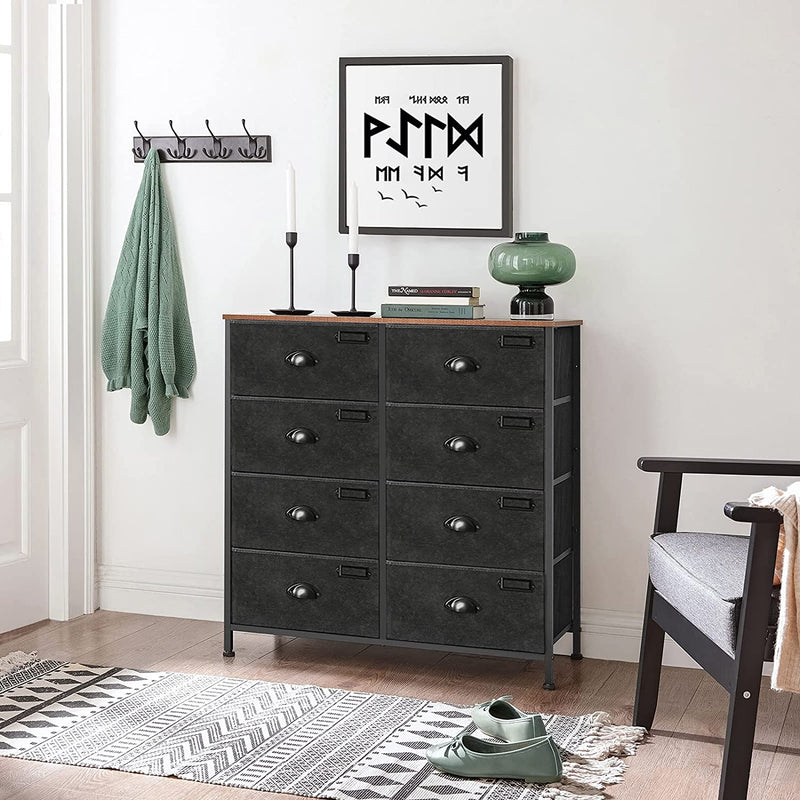 Dion Chest of 8 Drawers Industrial Style