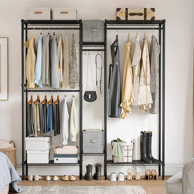 Heavy Duty Wardrobe Garment Rack for Hanging Clothes