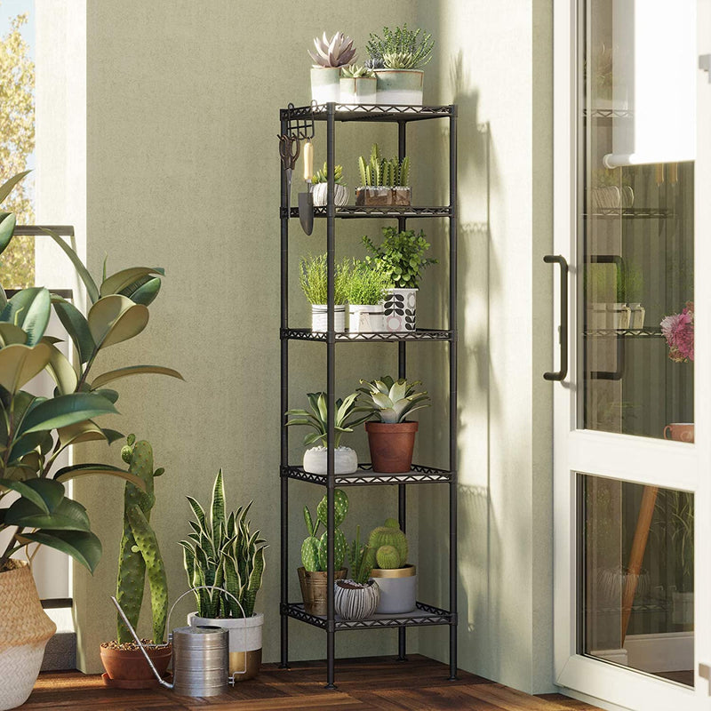 Powder Coated Steel Modular Storage Rack- Black