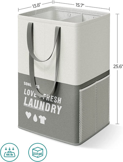 Laundry Hamper Dark Grey (Set of 2)