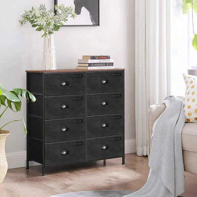 Dion Chest of 8 Drawers Industrial Style