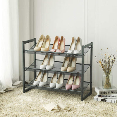 3 Tier Metal Adjustable Shoe Rack