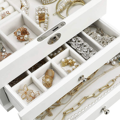 Wooden Jewellery 3-Tier Storage Box