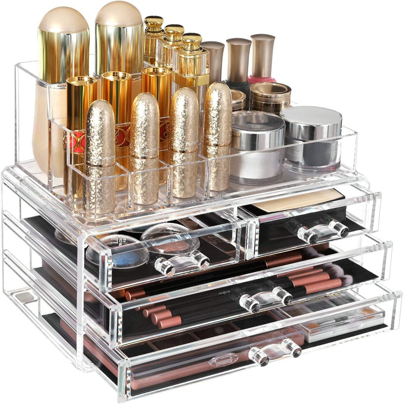 Makeup Cosmetic Storage Organiser With Multi Drawers