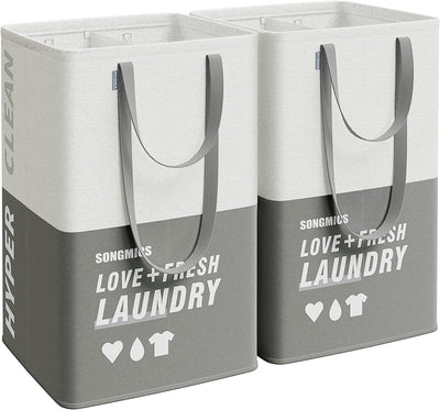 Laundry Hamper Dark Grey (Set of 2)