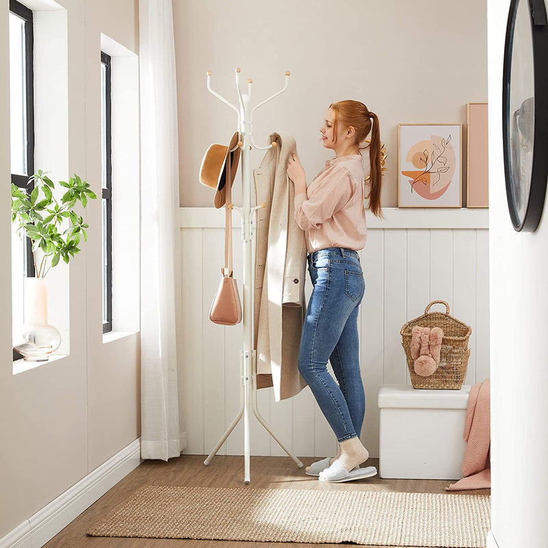 Easton Coat Rack Stand - White