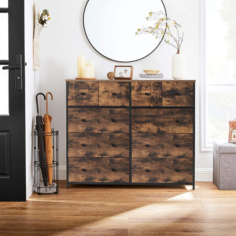Vasagle Anderson 10 Drawer Storage Dresser - Brown