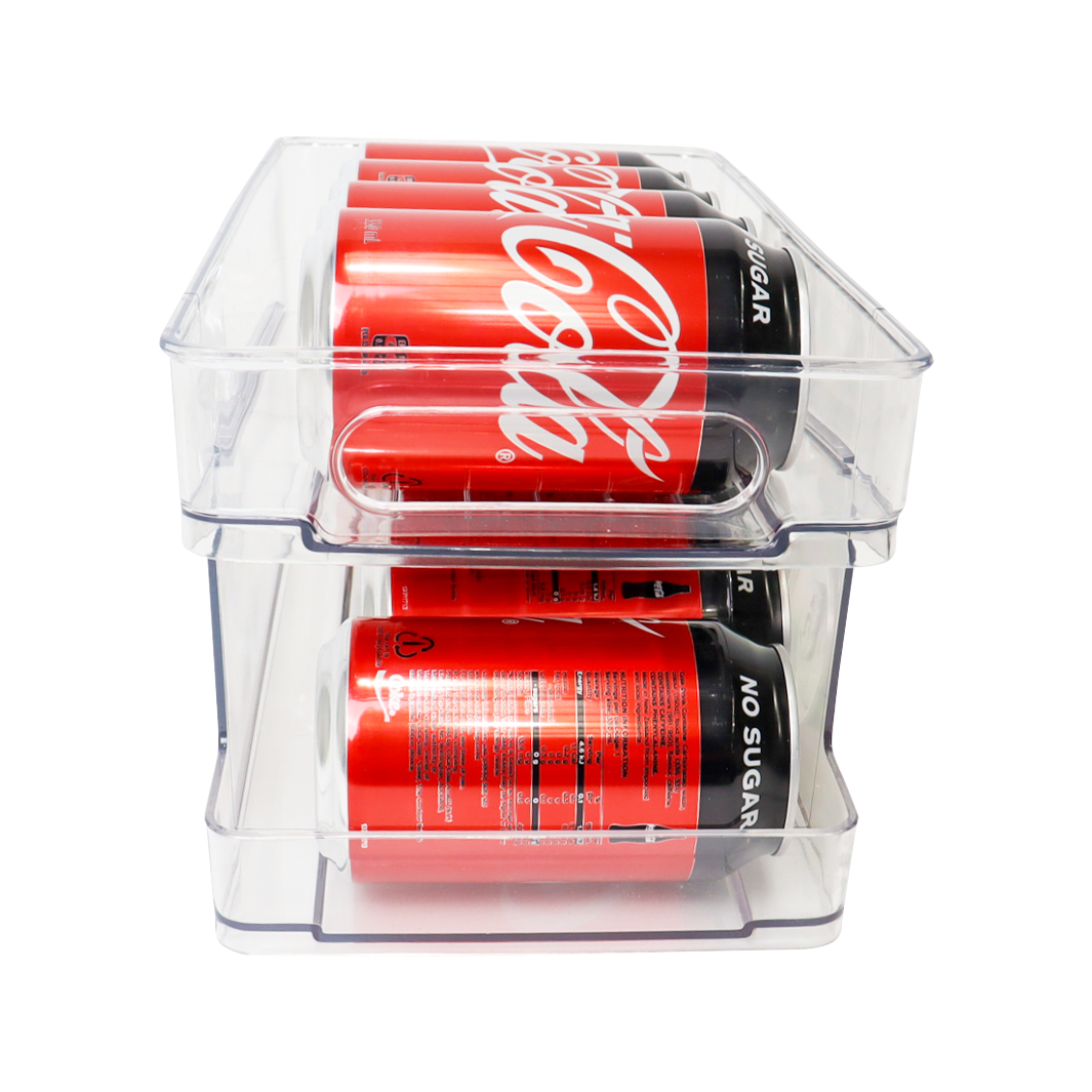 Fridge Cans Storage Box Drink Beverage Dispenser Dustproof Space