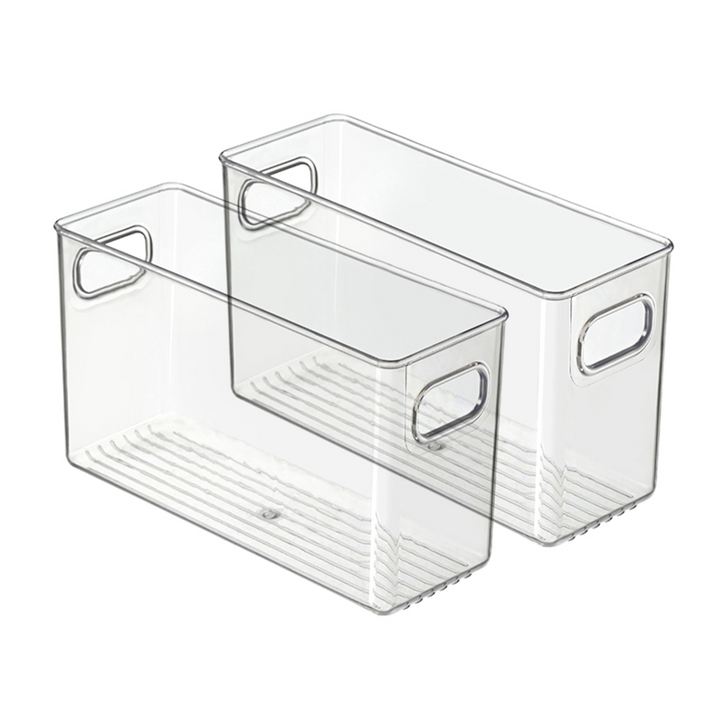 Kitchen Fridge Storage Organiser Bins (Set of 2)