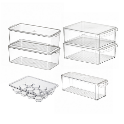 Fridge Container Organiser Starter Kit Value (Set of 6)