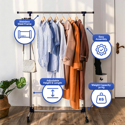 Adjustable Metal Garment Rack