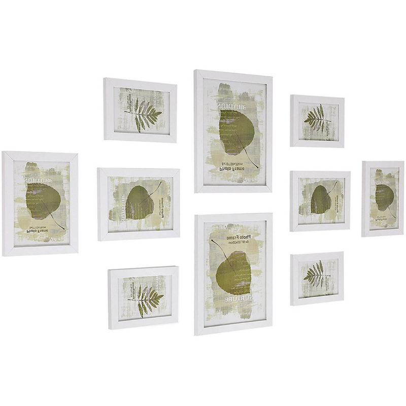 Collage Photo Frames White (Set of 10)