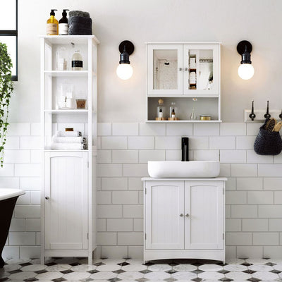 Vasagle Maisie Bathroom Under Sink Storage Cabinet - White