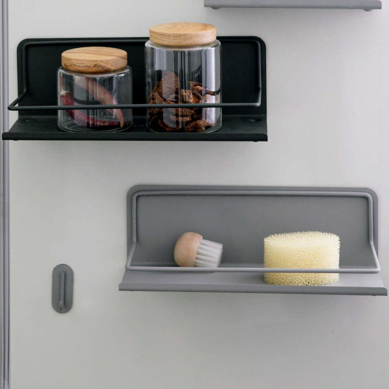 Magnetic Fridge Organiser Grey - Large