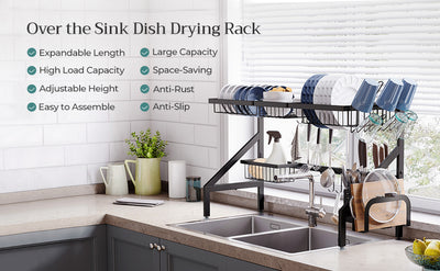 Over The Sink Kitchen Dish Drying Rack