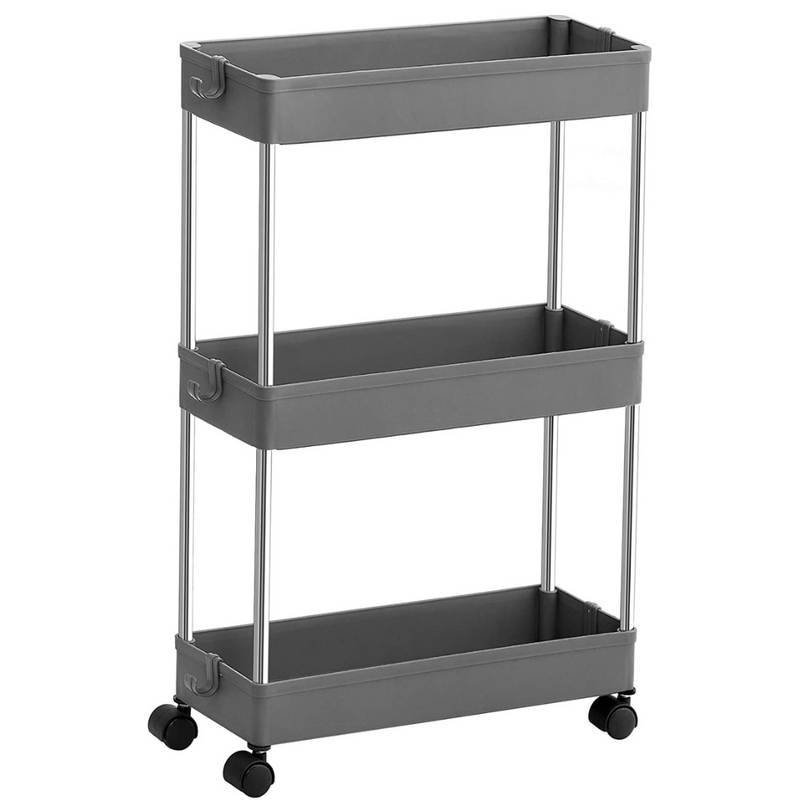 Storage Trolley with Wheels for Kitchen Bathroom Laundry Room