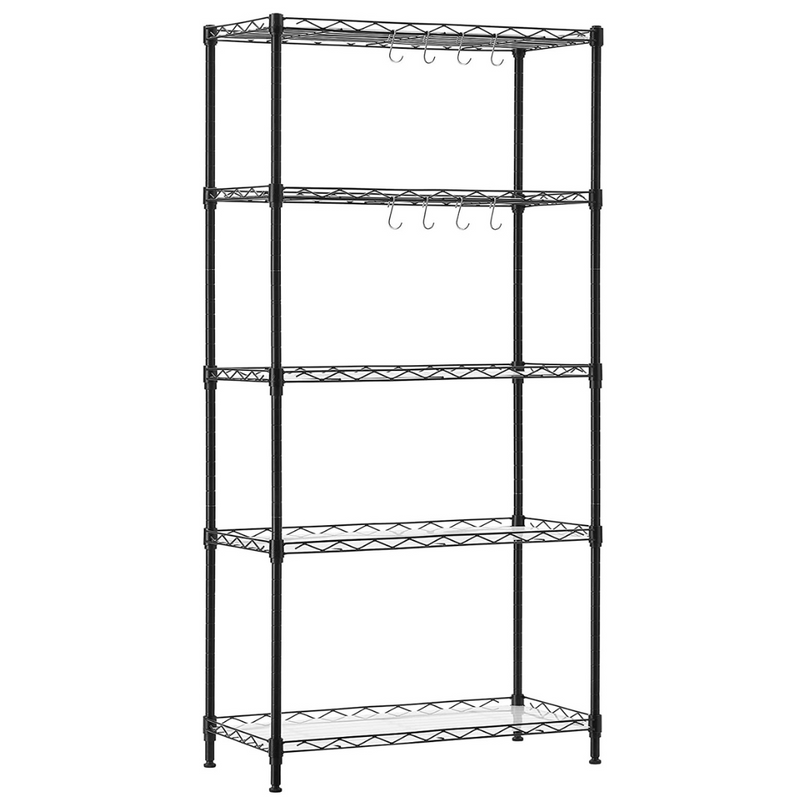 5 Tier Large Metal Storage Rack Shelf