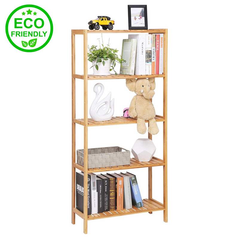 5 Tiers Bamboo Storage Rack Shelf – Space General