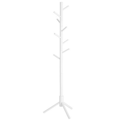 Vasagle Free Standing Solid Wood Coat Rack - White